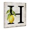 Stupell Industries H with Lemon Letter Canvas Wall Art Design by Creatif Belle